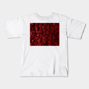 Red Heart Pattern Kids T-Shirt